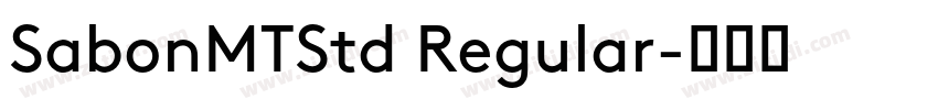 SabonMTStd Regular字体转换